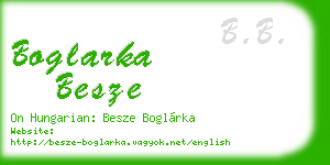 boglarka besze business card